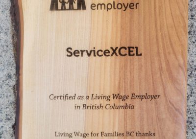 ServiceXCEL living wage employer