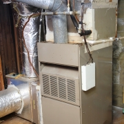 Old and dirty gas furnace