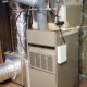 Old and dirty gas furnace